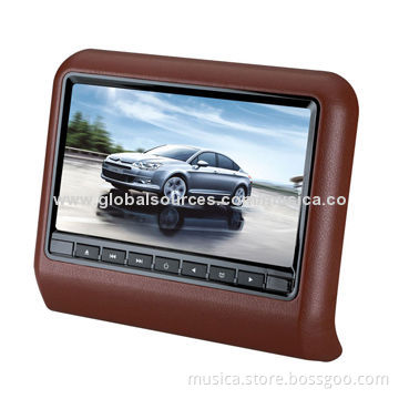 9-inch car headrest pillow monitor with DVD function